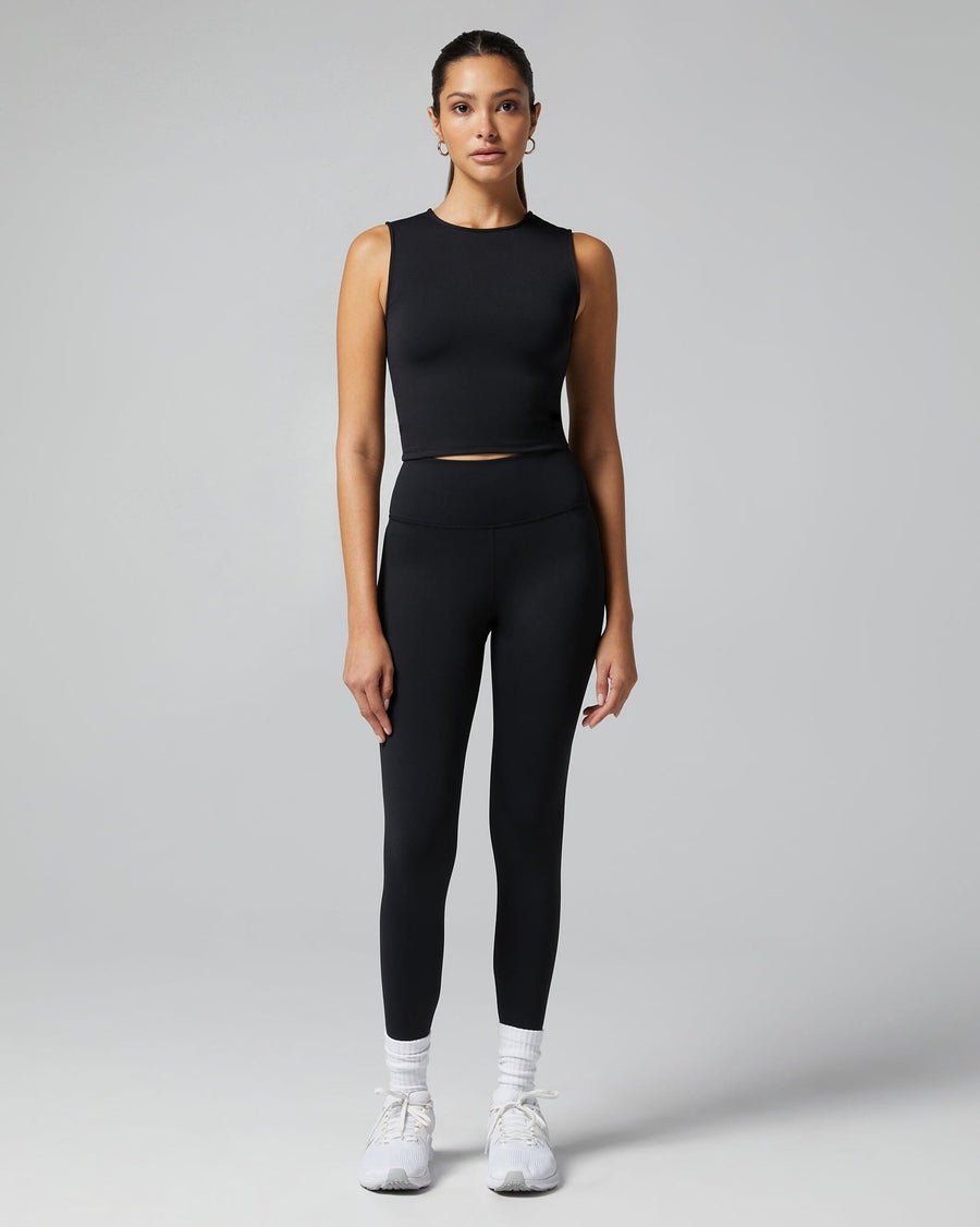 Jet Black Base Tank + Active Legging IVL Collective 