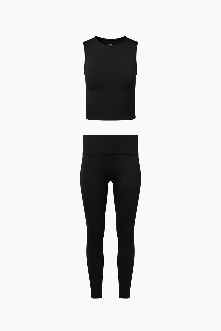 Jet Black Base Tank + Active Legging IVL Collective 