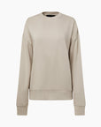French Terry Crewneck Top Fall 23 Pumice Stone XS 