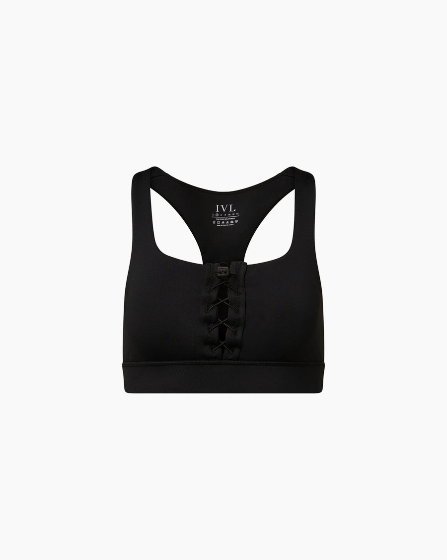 Lace Up Bra Bra Fall 23 Jet Black 2 