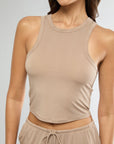 Warm Taupe Muscle Tank + Low-rise Short IVL Collective 