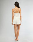 Off White V-neck Cami Top + Low-rise Short Bundle IVL Collective 