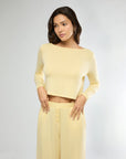 Flan Boatneck Long Sleeve Sleep Tee + Boxer Pajama Pant Bundle IVL Collective 