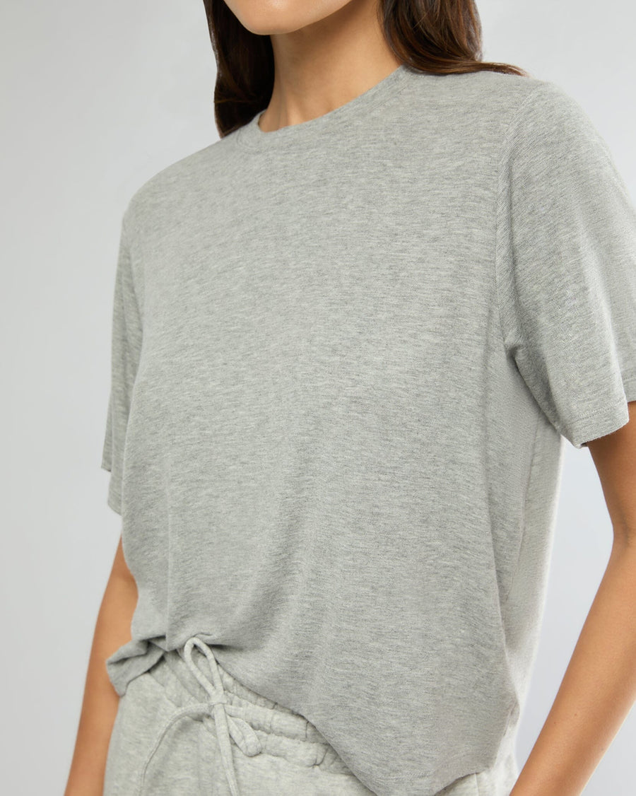 Heather Grey Oversized Tee + Pull-on Short IVL Collective 