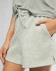 Heather Grey Oversized Tee + Pull-on Short IVL Collective 