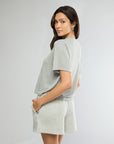 Heather Grey Oversized Tee + Pull-on Short IVL Collective 