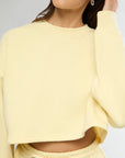 Flan Cropped Crewneck Sweatshirt + Pull-on Short Bundle IVL Collective 