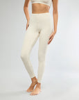 Heather Oat Rib Bra + Rib Snap Front Legging Bundle IVL Collective 