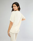 Heather Oat Rib Boyfriend Sleep Tee + Rib Jogger Bundle IVL Collective 