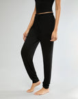 Jet Black Rib Lounge Tank + Rib Jogger Bundle IVL Collective 