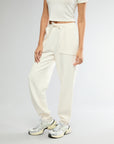 Off White V-neck Polo + High Rise Jogger Bundle IVL Collective 