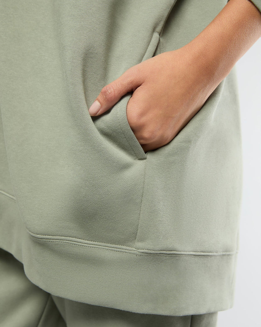 Shadow Green Longline Bra Top + High Rise Jogger + Oversized Zip-up Hoodie Bundle IVL Collective 