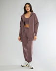 Pepper Oversized Zip-up Hoodie + Longline Bra Top + High Rise Jogger Bundle IVL Collective 2 XS 