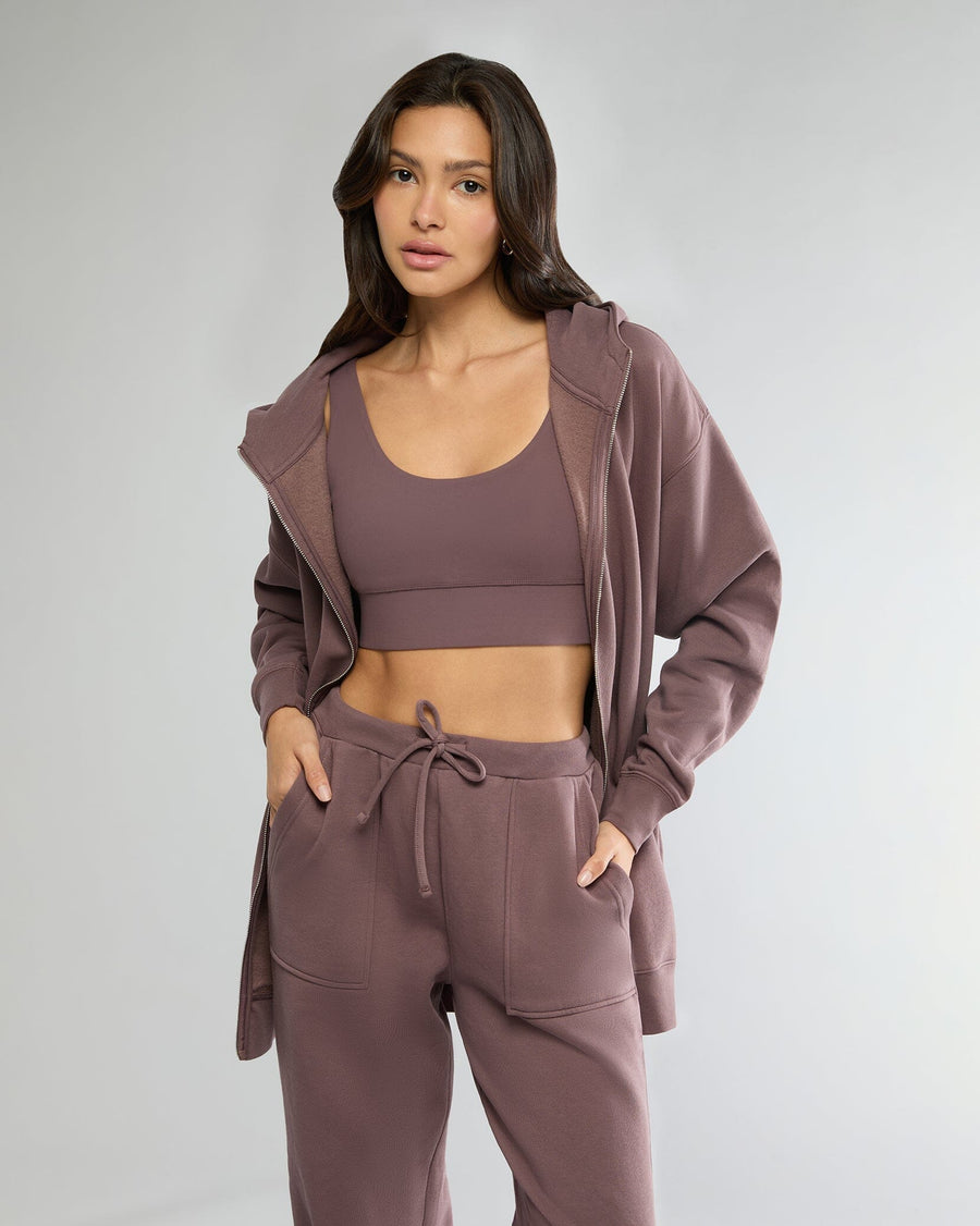 Pepper Oversized Zip-up Hoodie + Longline Bra Top + High Rise Jogger Bundle IVL Collective 