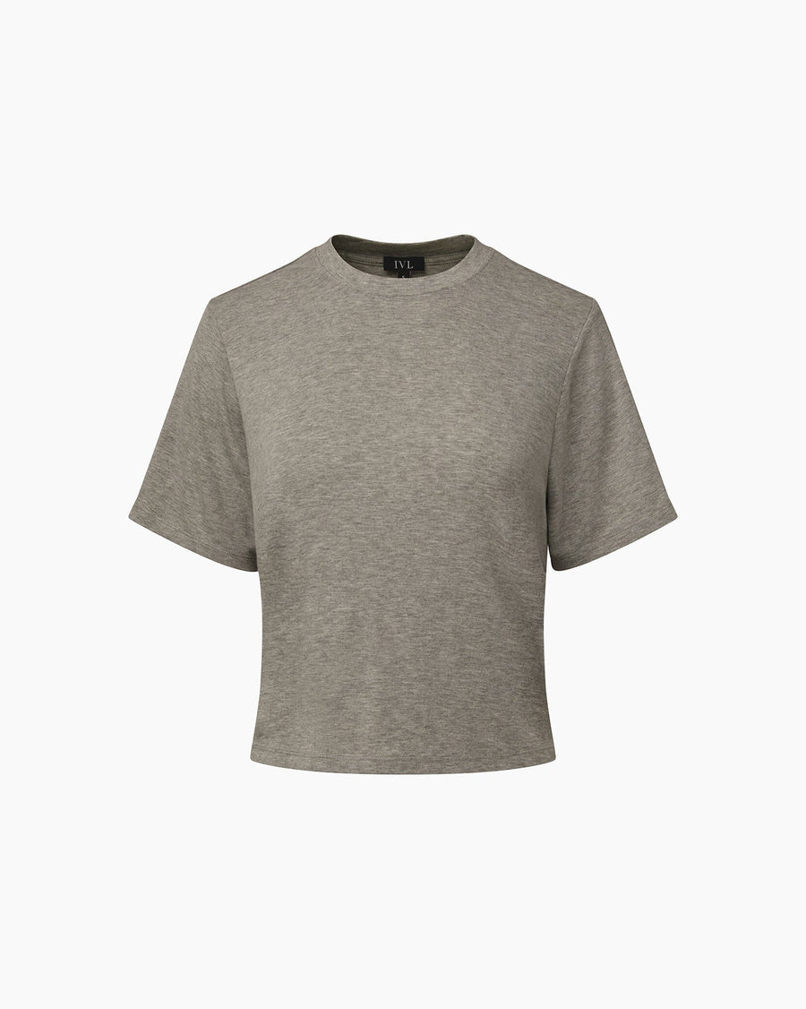 Heather Grey Oversized Tee + Pull-on Short IVL Collective 