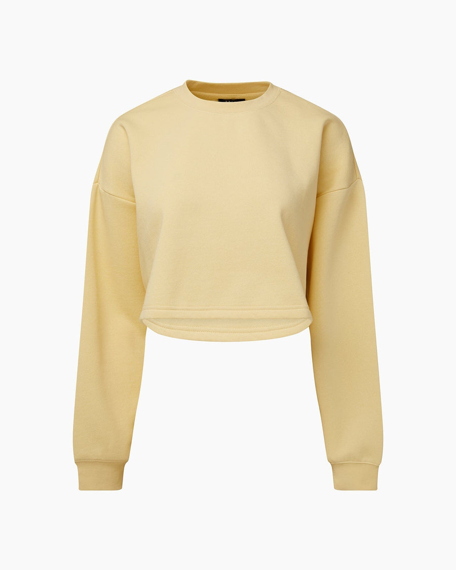 Flan Cropped Crewneck Sweatshirt + Pull-on Short Bundle IVL Collective 