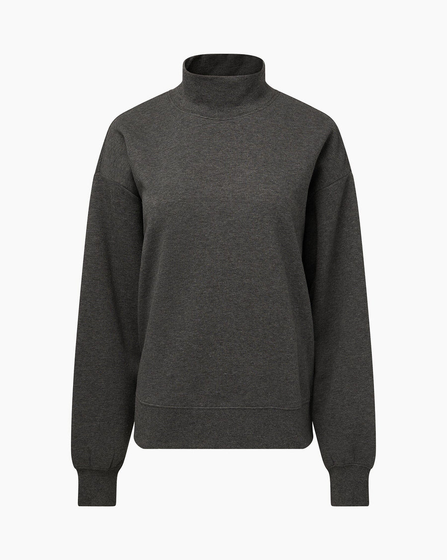 Heather Charcoal Funnel Neck Sweatshirt + Pull-on Short Bundle IVL Collective 