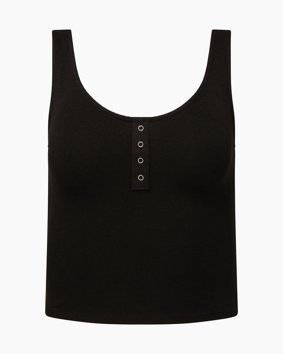 Jet Black Rib Lounge Tank + Rib Jogger Bundle IVL Collective 